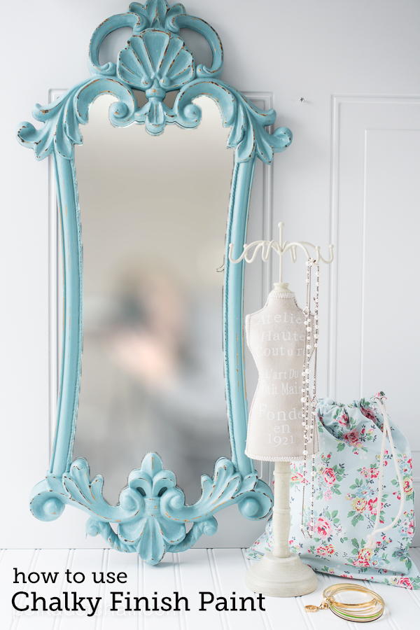 Chalky Paint Mirror Finish