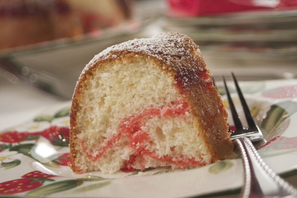 Marbled Strawberry Bundt Cake - Bake from Scratch