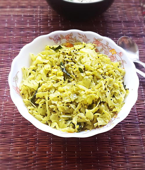 Cabbage with Coconut Stir Fry