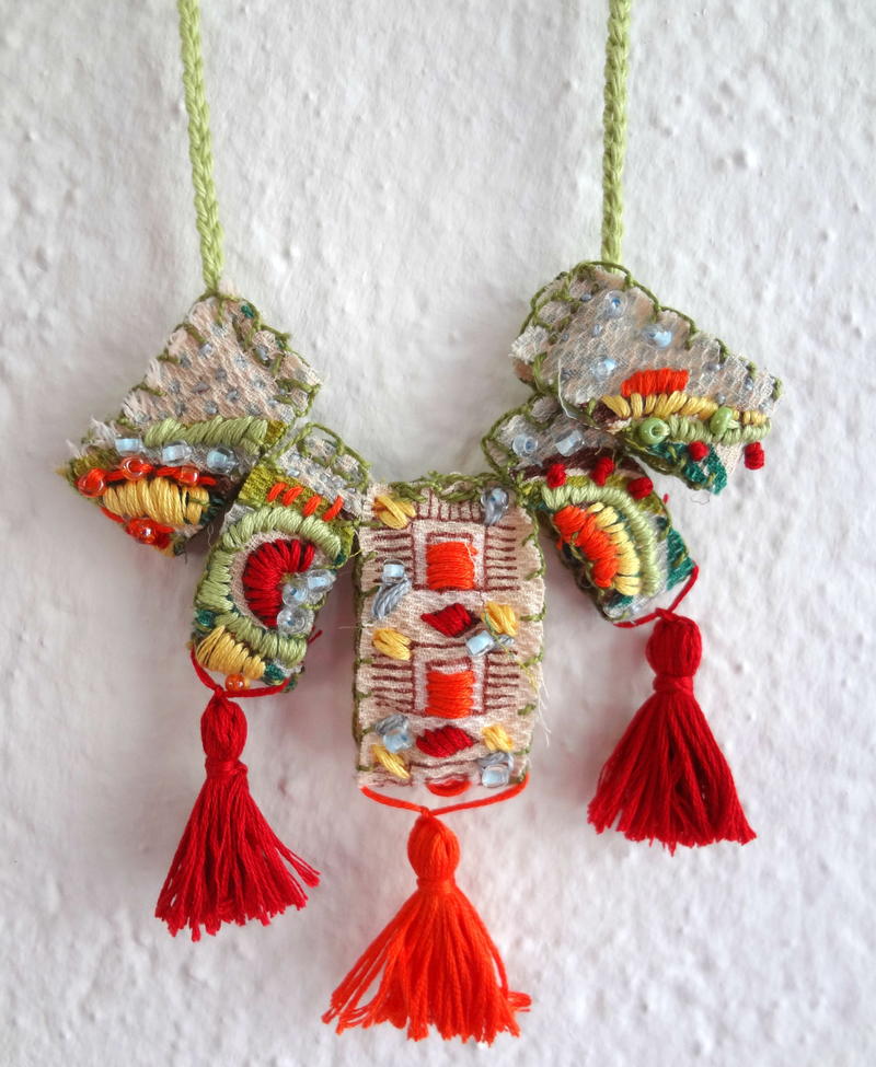 Embroidered MacedonianInspired DIY Necklace