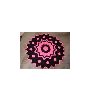 Pink 24 Point Round Ripple