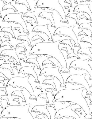 Calming Dolphin Adult Coloring Page Favecrafts Com