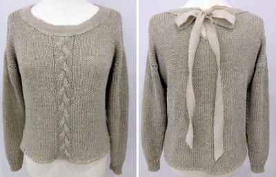 Braid-N-Bow Handmade Sweater