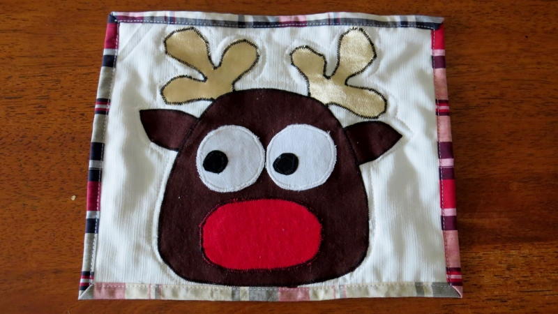 Upcycled Christmas Mug Rugs | AllFreeChristmasCrafts.com