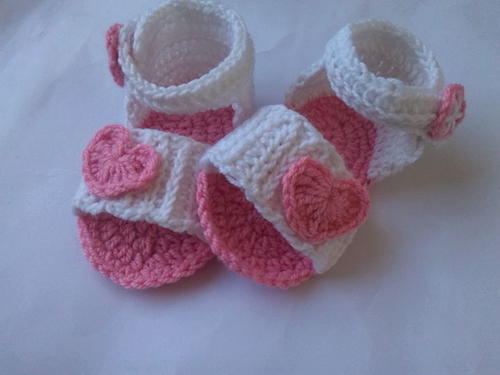 Crochet Baby Sandal | AllFreeCrochet.com