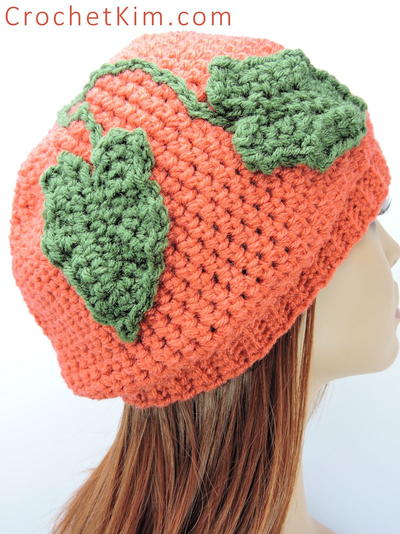 Slouchy Crochet Pumpkin Hat
