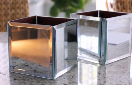 Mirror Cube Table Accents
