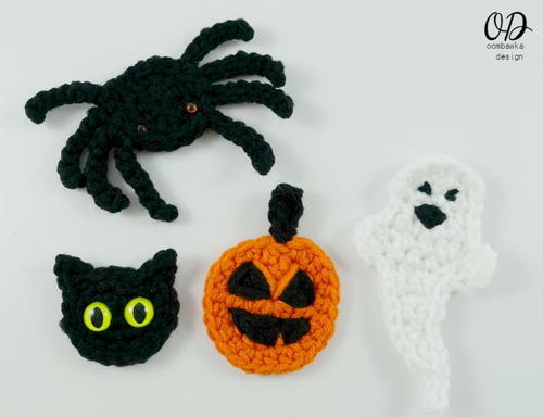 Super Quick Halloween Crochet Embellishments