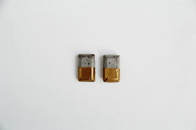 Gold Dipped Cement Earrings