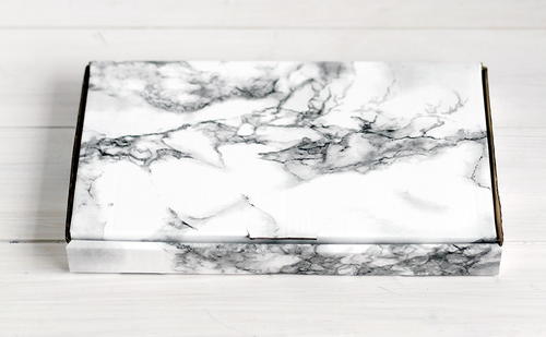 Marble Contact Paper Gift Box