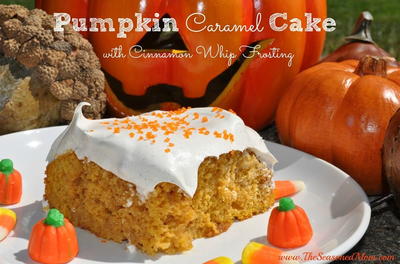 Secret Ingredient Pumpkin Caramel Cake 