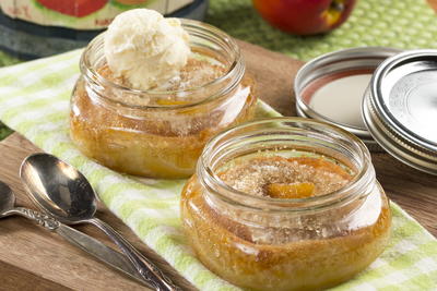 Peach Cobbler Jars