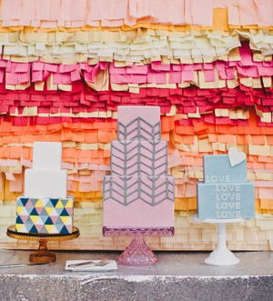 DIY Ombre Fringe Backdrop