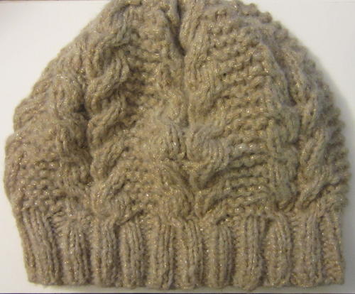 Slouchy Horseshoe Cable Hat