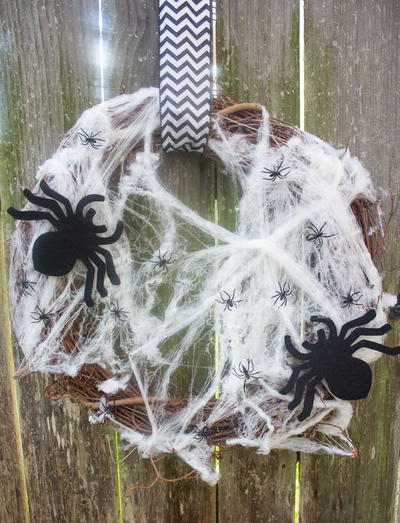 5 Minute Halloween Wreath