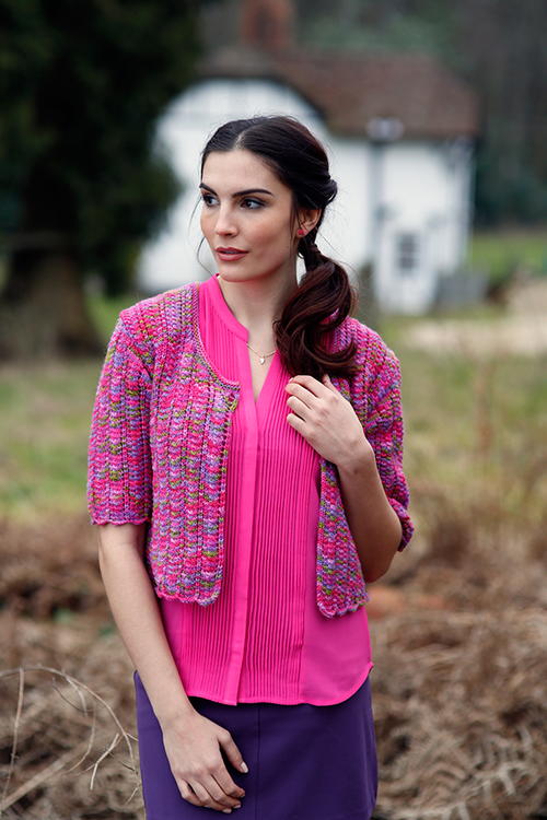 Celestial Hand Painted Dk Cardigan Bolero Free Knitting Celestial Hand Painted Dk Cardigan Bolero Free Knitting
