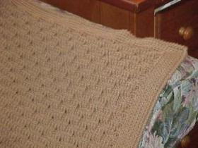 Neutral Basket Weave Crochet Baby Blanket