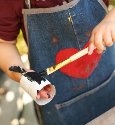 Recycled Denim Kids Craft Apron