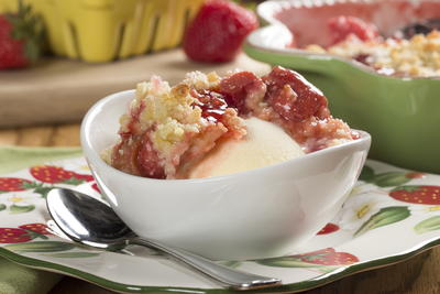 Strawberry Rhubarb Cobbler