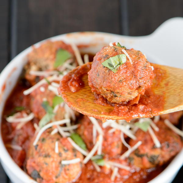 Slow Cooker Turkey Meatballs Florentine