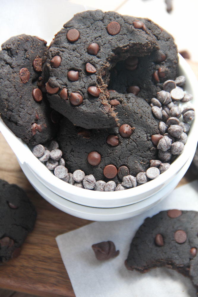 Healthy Double Chocolate Chip Cookies