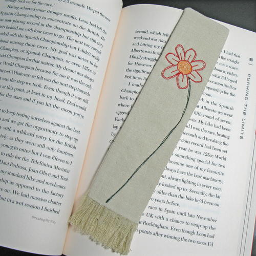Ladylike Fabric Bookmark