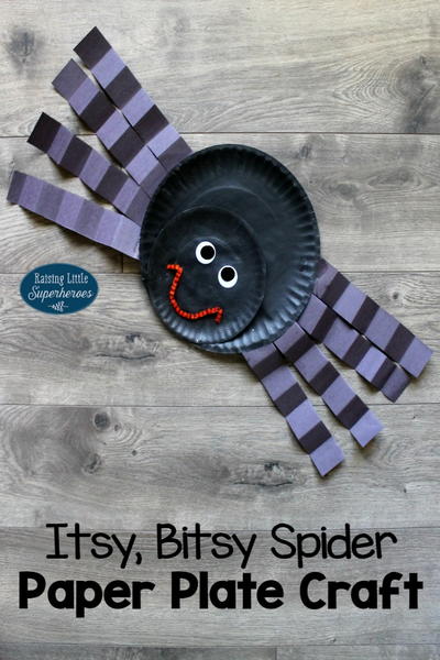 Itsy Bitsy Spider Paper Plate Craft