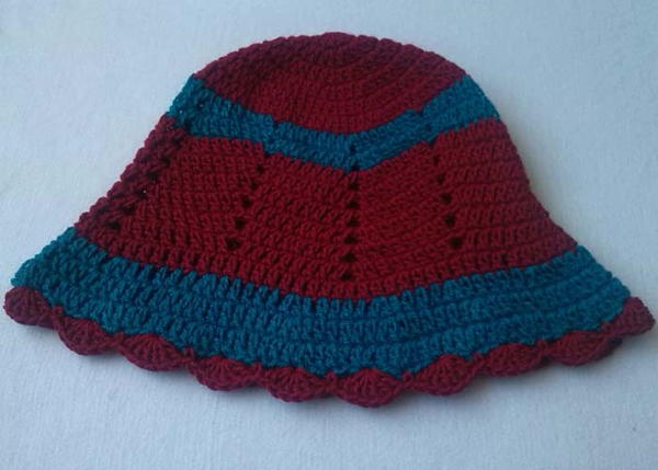 Zig Zag Hat Free Pattern