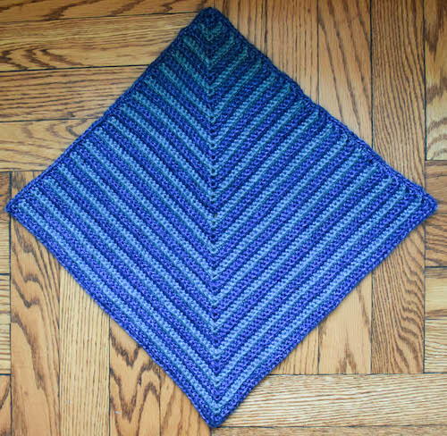 Mitered Square Pet Crochet Blanket Pattern