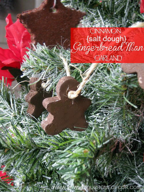 Salt Dough Gingerbread Men Christmas Ornament Craft