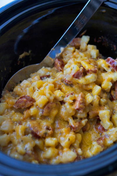 Slow Cooker Sausage and Hash Brown Casserole