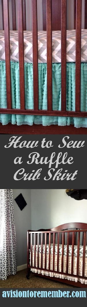How to Sew a Ruffle Bed Skirt Using Ruffle Fabric