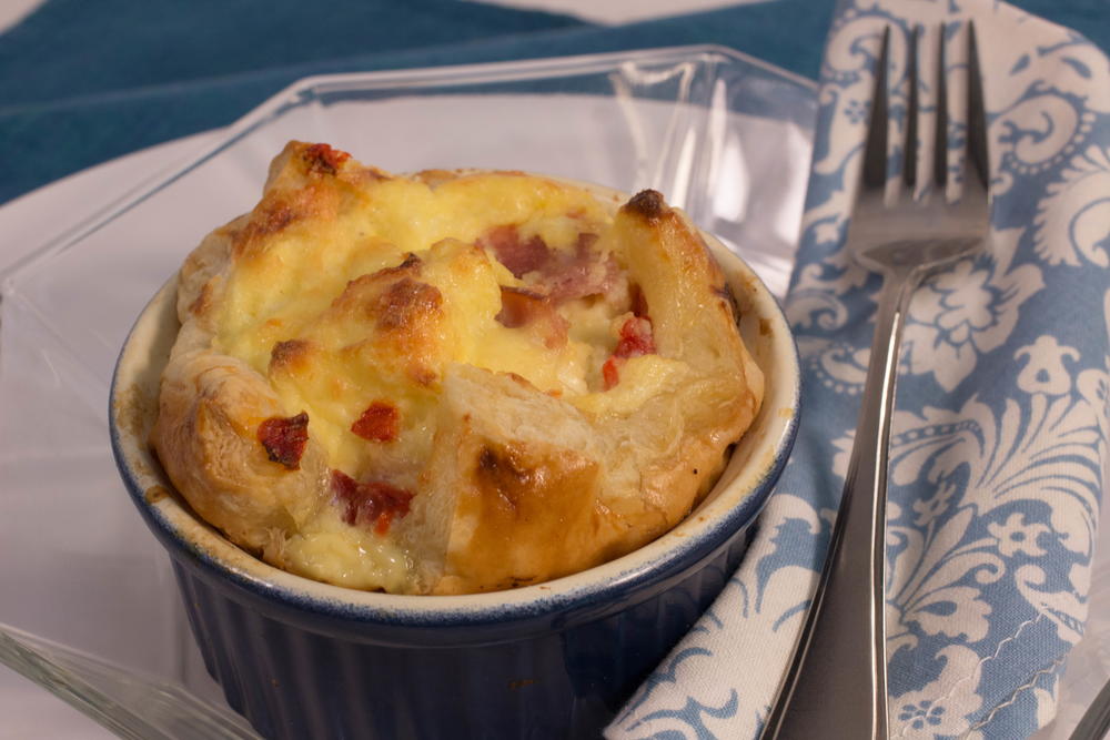 Panera Ham and Swiss Baked Egg Souffles | AllFreeCopycatRecipes.com