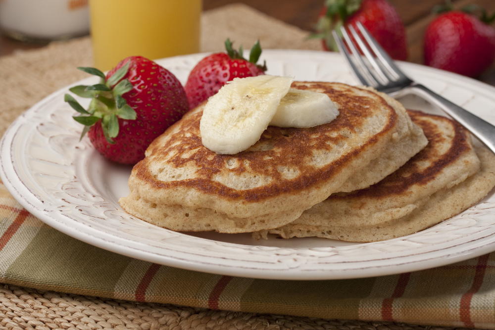 Whole Wheat Buttermilk Pancakes | MrFood.com