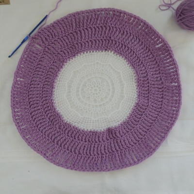 Upcycled Pretty Purple Placemat