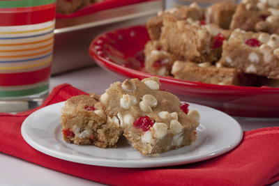 White Chocolate Cherry Bars