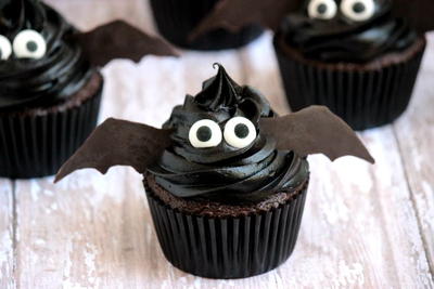 Midnight Bat Cupcakes