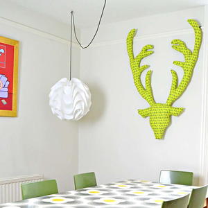 Cheerful Fabric Stag Head