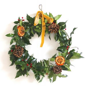 Holly Jolly Rustic Wreath