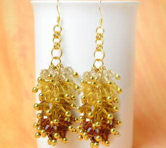 Oh My Ombre Crystal Cluster Earrings