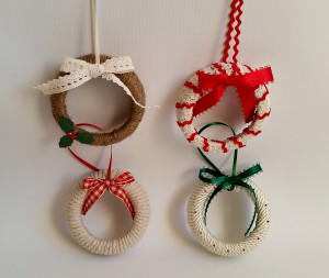 Mason Jar Wreath Ornaments