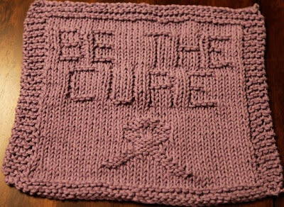 Be the Cure Knit Dishcloth
