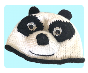 Panda knit hat 2025