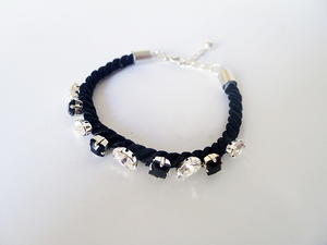 Jeweled Cord Bracelet Tutorial | AllFreeJewelryMaking.com