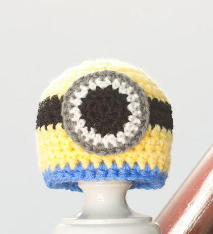 Newborn Minion Crochet Hat Pattern