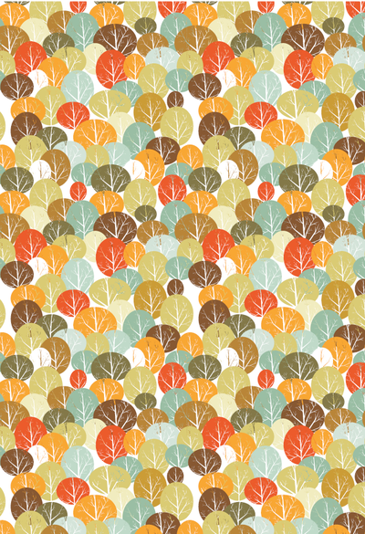 Fall Forest Printable Gift Wrap