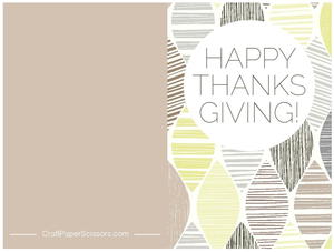 Happy Thanksgiving Free Printable Greeting Card | FaveCrafts.com