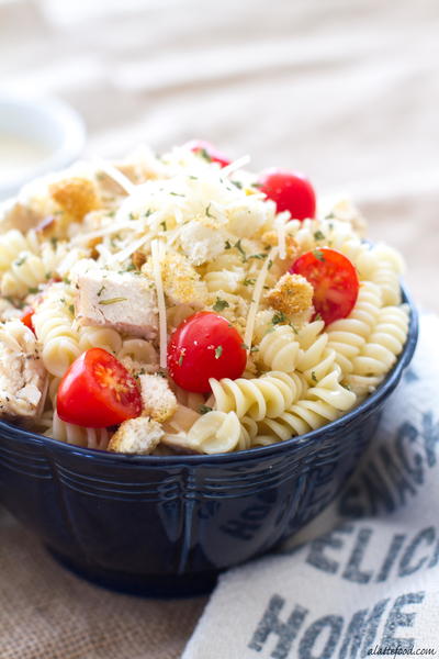 One-Pot Chicken Caesar Pasta