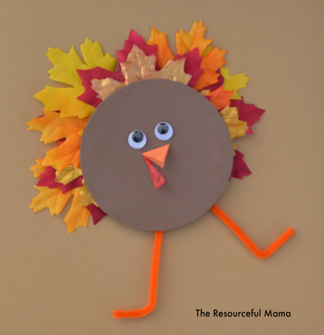 Recycled Cd Turkey Kid Craft 