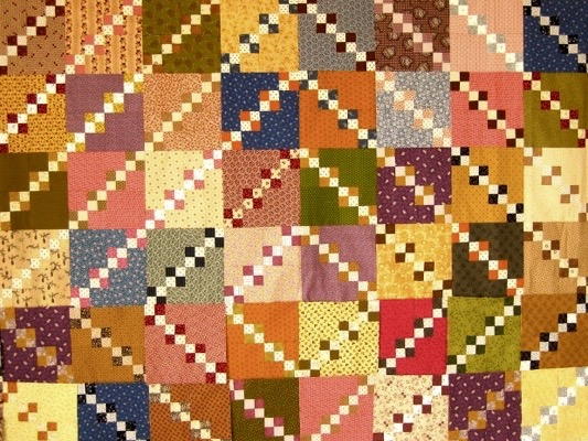 Double Four-Patch Quilt Pattern